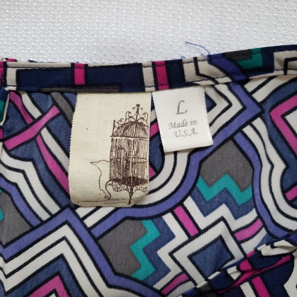Francesca's Top L Geometric multicolor - Picture 6 of 7